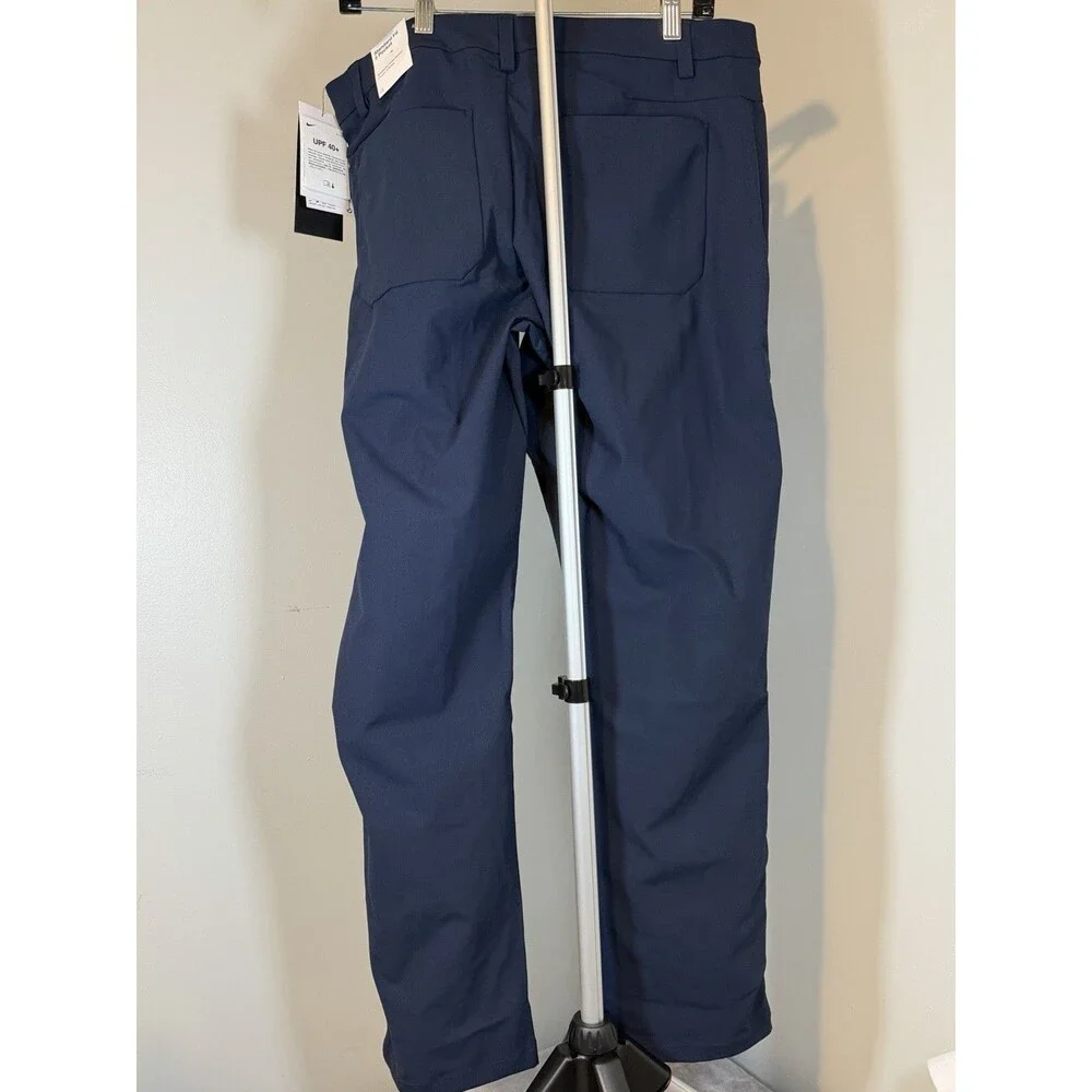 Nike Men's Blue Training Pants Standard Fit 5 Pocket 34x32 UPF 40+ HQ6930-451